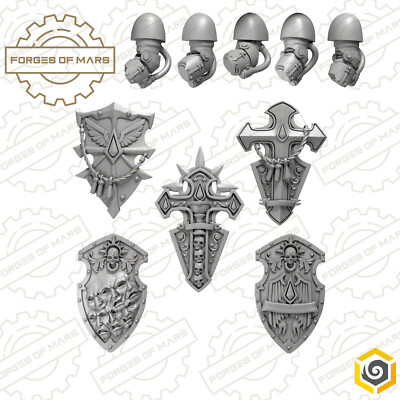 Space Knights - Void Vampires - Crimson Lords Destroyers Shields (x5L)