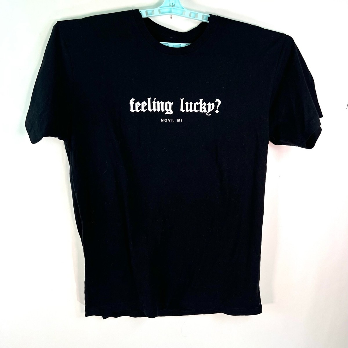 Feeling Lucky Strike Bowling Novi Michigan Mens Graphic T-Shirt 
