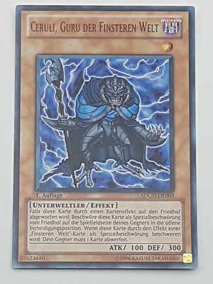 Yu-Gi-Oh! Einzelkarte Ceruli, Guru der Finsteren Welt bespielt