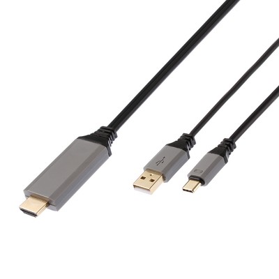 HD 1080P HDTV 4K Adapter Cable USB 3.1 Type C To HDMI USB 2.0 Power Gold-plated