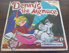 DENNIS THE MENACE - THE CAMP SCAMP - RUFF STUFF - VIEW MASTER 3 REEL SET - 1967