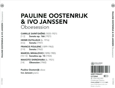PAULINE OOSTENRIJK OBOESESSION NEW CD