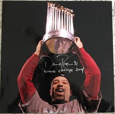 Dave Roberts Signed auto Boston Red Sox World Series 8x12 Photo w/PROOF COA
