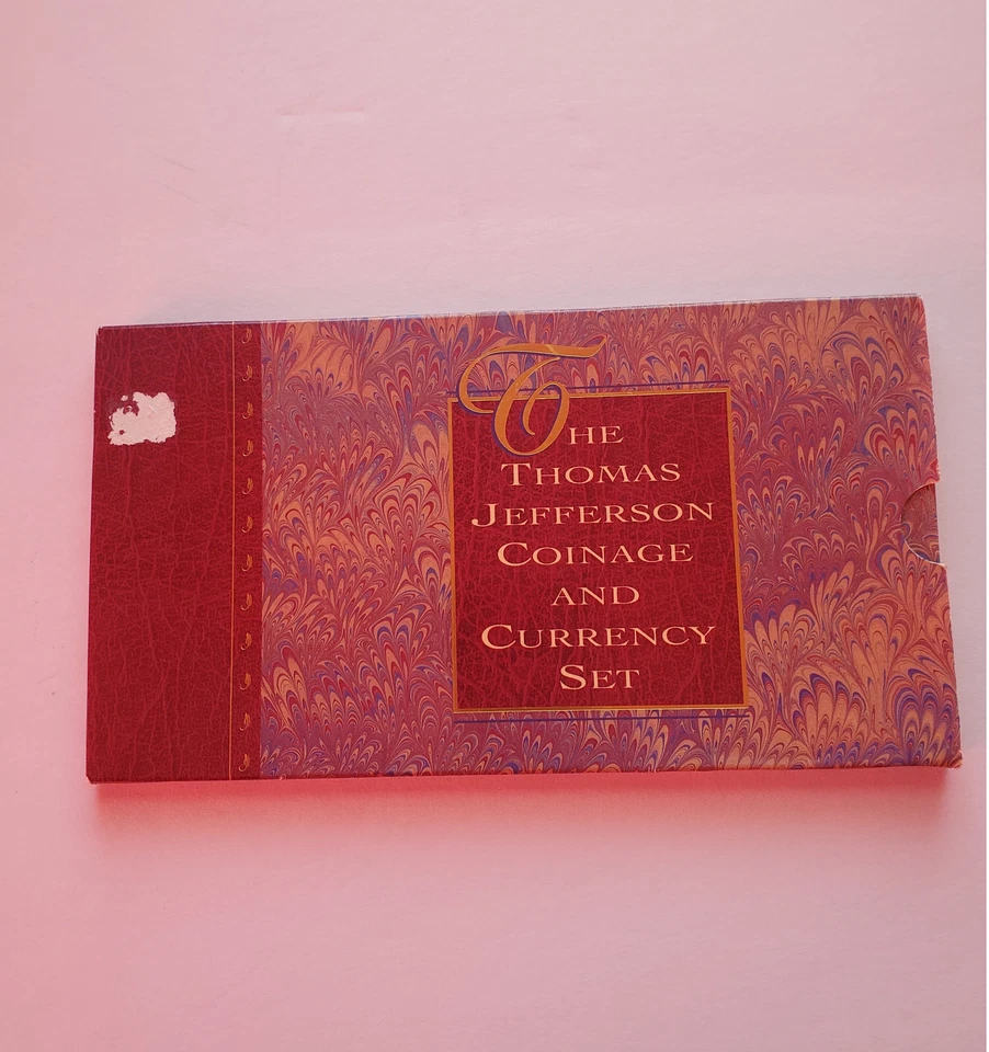1993 Thomas Jefferson Coin & Currency Set $2 Note Dollar Silver Dollar OGP COA - Image 4 of 4