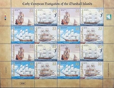 MARSHALL ISLANDS EARLY EUROPEAN NAVIGATION STAMPS SHEET MNH 1999 SAILING SHIPS 2