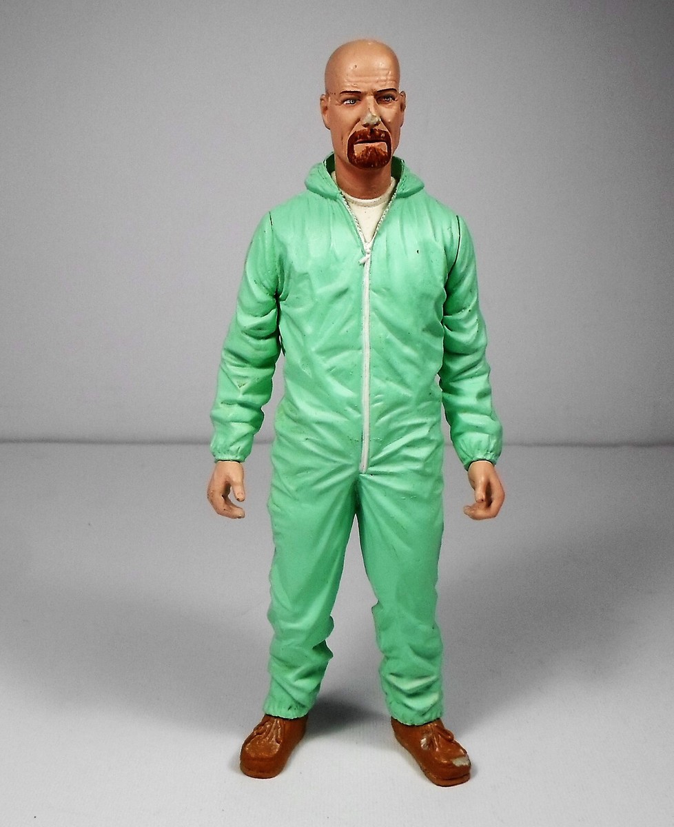 MEZCO 2013 BREAKING BAD WALTER WHITE GREEN HAZMAT SUIT 6.5