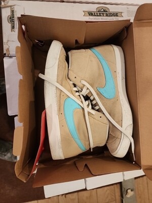 Nike Blazer Mid '77 SE Suede Desert Ore Tan Blue FJ4414-200 Men's New