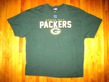 Big & Tall Green NFL Team Apparel Green Bay Packer Football T-Shirt Size 3XL New