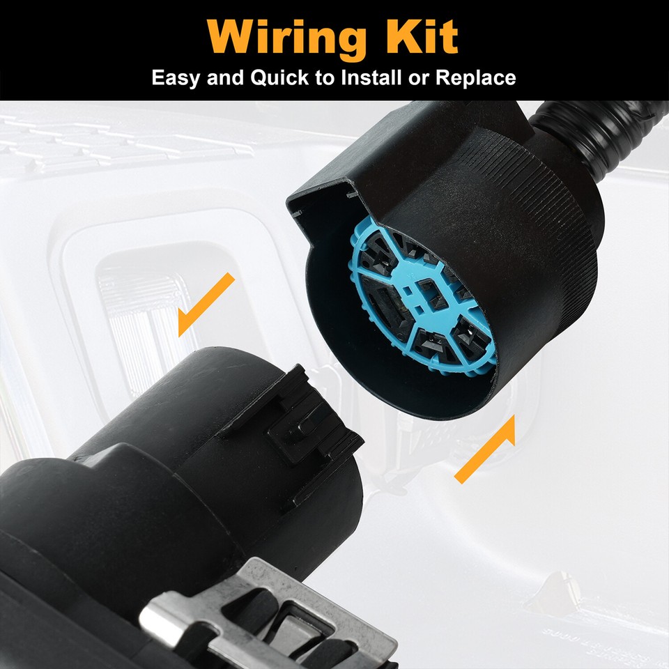 200914 For Ford F150 Trailer Tow Hitch Bar Wire Connector Harness