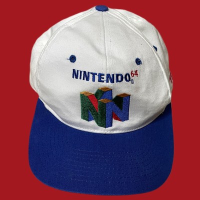 Vintage 90s Super Mario 64 SnapBack Hat 