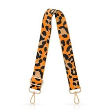 Adjustable Handbag Strap Wide Purse Strap Replacement Shoulder Orange Leopard