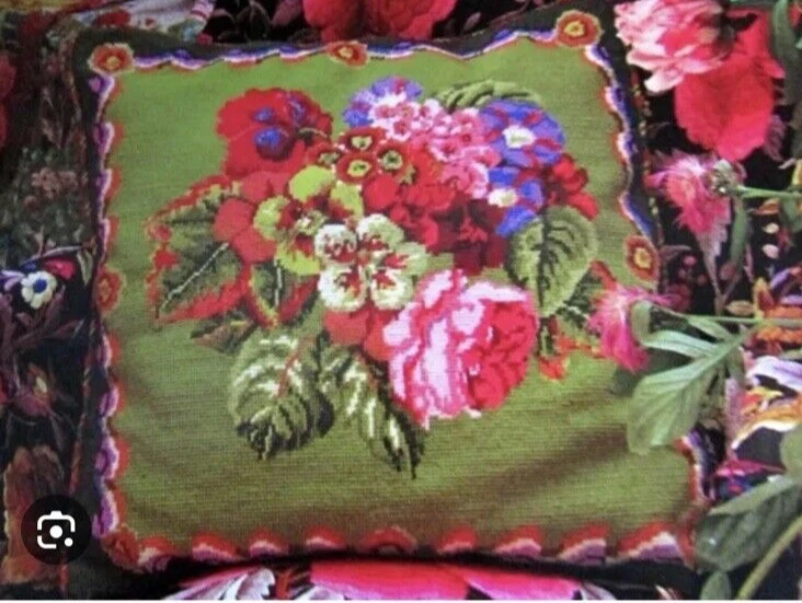 RARE Vintage Retired Kaffe Fassett Ehrman Ribbon Nosegay COMPLETED