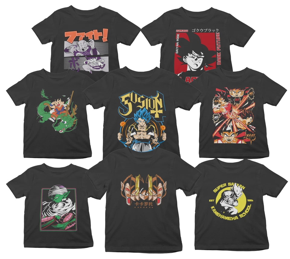 HATTREE Dragon Ball Kinder Shirt Son Goku Vegeta Piccolo Saiyajin Kids Bio Baumwolle