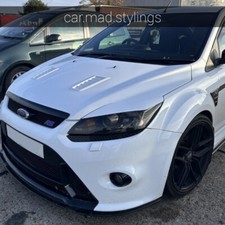 White Plastic Eyebrows to fit Ford Focus MK2.5 Facelift Eyelids/Light/ST/RS/Mask