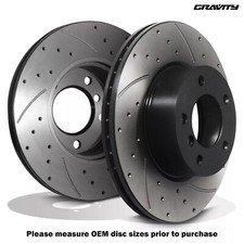 REAR GROOVED DRILLED 300MM BRAKE DISCS FOR AUDI TT 1.8 2.0 TDI TFSI TTS QUATTRO