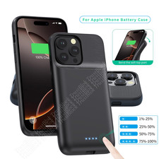 For iPhone 11 12 14 15 16 17 Pro Battery Charger Case Power Bank Charging Cover