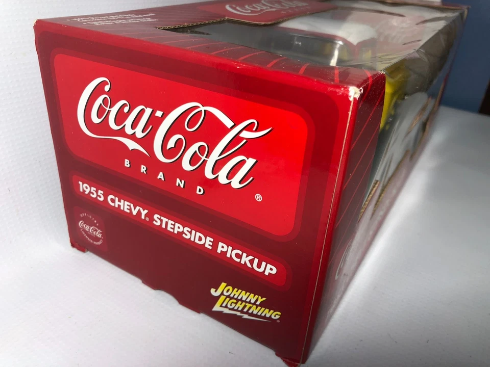 Johnny Lightning 1955 Chevy Stepside Pickup Truck Coca-Cola - 1:18 - Image 4 of 4