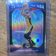 2021-22 Panini Mosaic Domantas Sabonis #85 75 Years of the NBA Insert Pacers