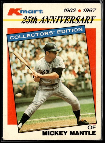 Mickey Mantle #5 1987 Kmart card