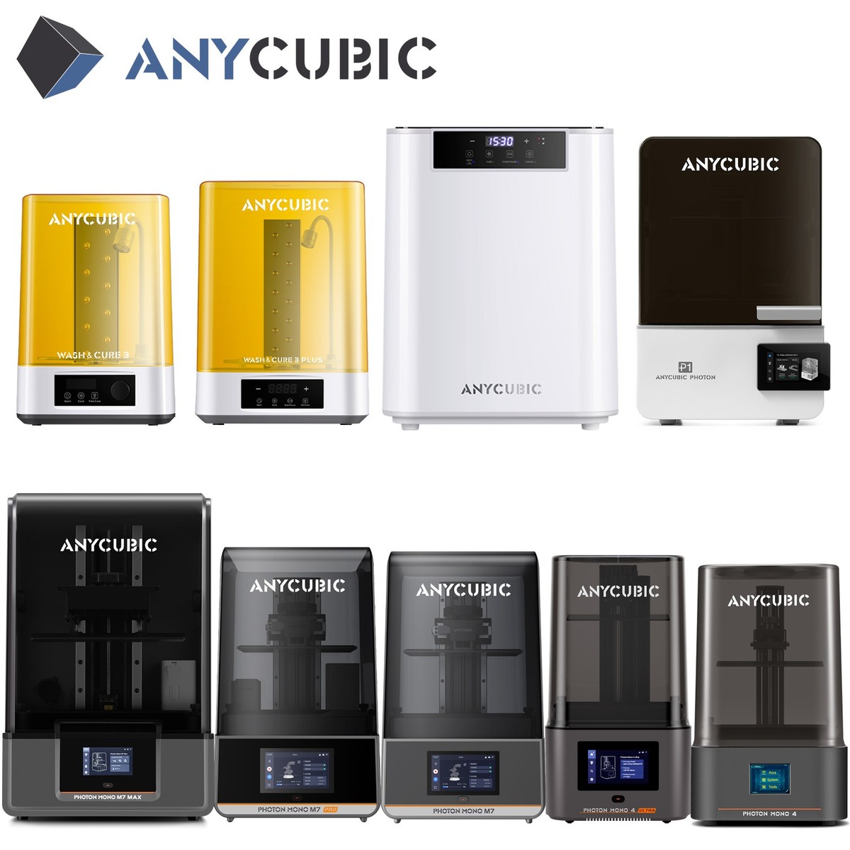 ANYCUBIC Photon P1 / M7 Max / M4 Ultra 7K-14K LCD 3D Printer