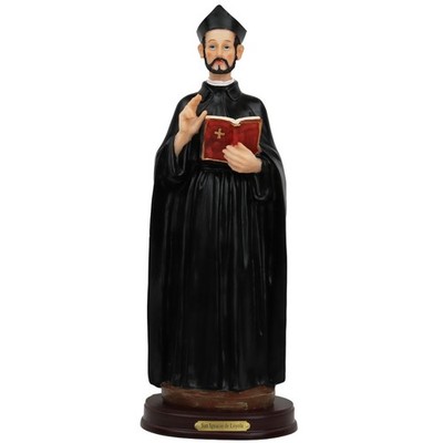 12'' San Ignacio De Loyola, Resin Figure Ignatius of Loyola