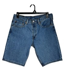 Levi s Men s 405 Straight Fit Med Wash Denim Shorts Size 34 Everyday Casual