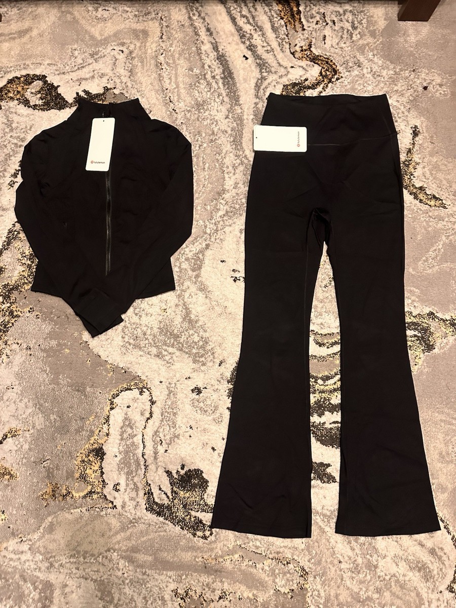 Lululemon Define Nulu Black Jacket Set - Size 4 | eBay