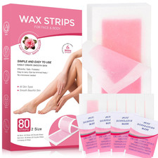 Baiguozh Wax Strips For Hair Removal Wax Strips Waxing Kit For Women Face Body