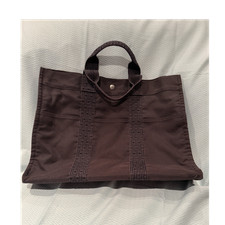 HERMÈS Herline Tote Bag grau/braun