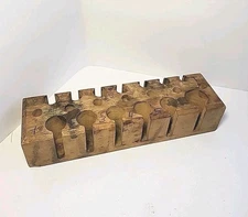 CENCO Wooden Test Tube Stand Tool Holder MULTI SIZE Hole VTG Lab Equipment-gg