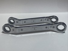 2-cornwell Sae Offset Reversible Ratcheting Box Wrenches 78-34 1116-58 2-cornwell Sae Offset Reversible Ratcheting Box Wrenches 78-34 1116-58