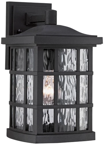 Quoizel Stonington 13" High Matte Black Outdoor Wall Light - Picture 2 of 2