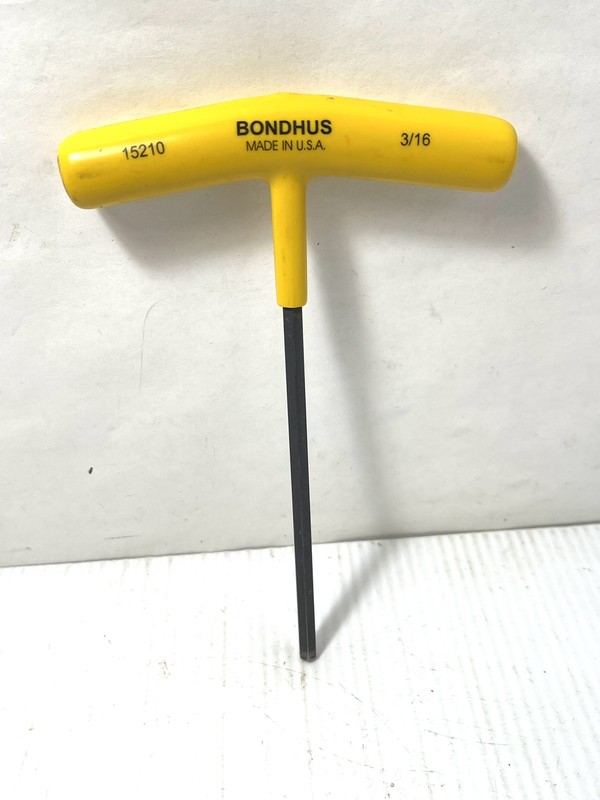 Bondhus 3/16 X 6 T-Allen Wrench Life Time Warranty Provided By The Manufacturer