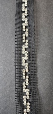Swarovski Crystal Chain-Link Mesh Trim 5 Yards 25 Inches Austrian Designer Roll