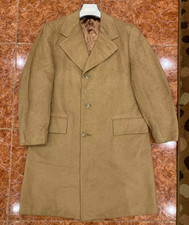 1970s Vintage Lagana wool cashmere union made classic camel beige over coat 44R
