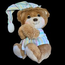 Fisher Price 1985 Teddy Beddy Bear 10" Vintage Plush Stuffed Animal