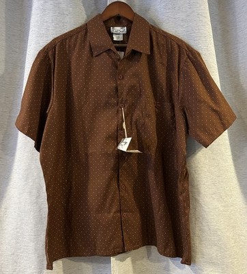 Vintage Cal Sun Polka Dot Button Up NWT Size XL