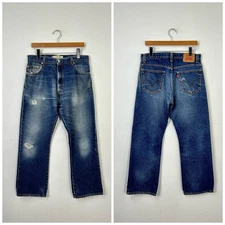 old levis 517 flare jeans boot cut stretch denim pants zipper fly size 33 865287