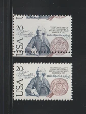 US EFO ERROR Stamps #2036 US/Sweden Treaty, Slania: Misperf & Normal. MNH