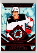 2023-24 Black Diamond triple diamond relic rookies /49 Simon Nemec New Jersey