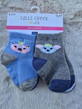 Falls Creek Kids Girl's Anklet Socks 6 Pair, 12-24 Months