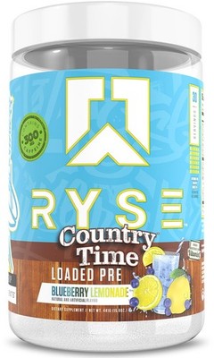 RYSE Loaded Pre Workout Powder  Country Time Blueberry Lemonade  Daily PreWor...