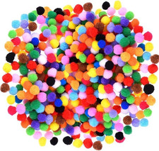1Pack 1000Pcs 15Mm Assorted Colors Pom Poms for Hobby Supplies and DIY Creative