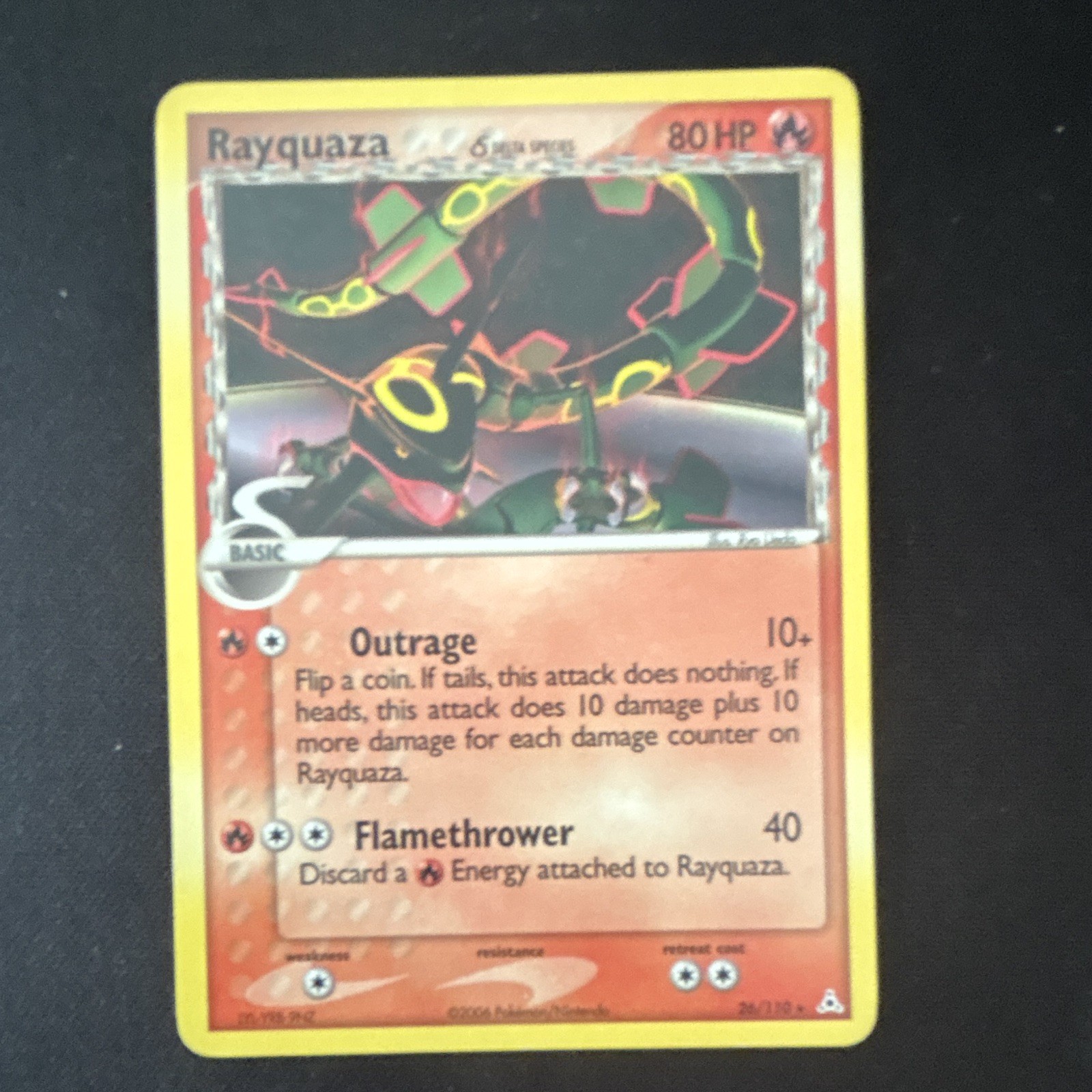 Pokemon TCG Rayquaza Delta Species 26/110 EX Holon Phantoms Regular Rare