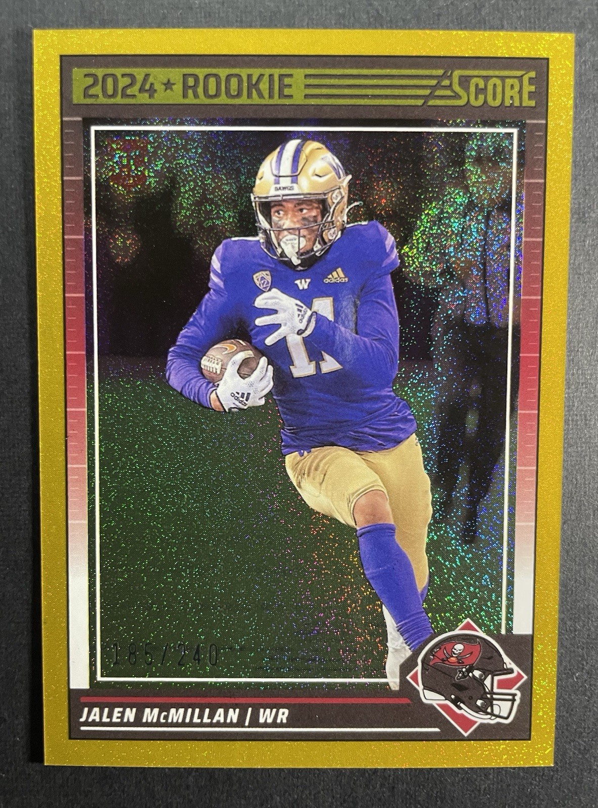2024 Score - Rookies Jalen McMillan #380 Gold Dots /240 (RC)
