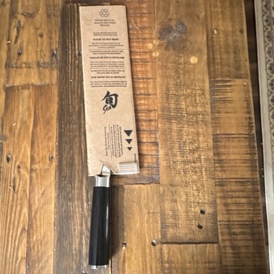 Shun DM0706 Classic Chef's Knife Stainless Steel Straight Edge Silver Black