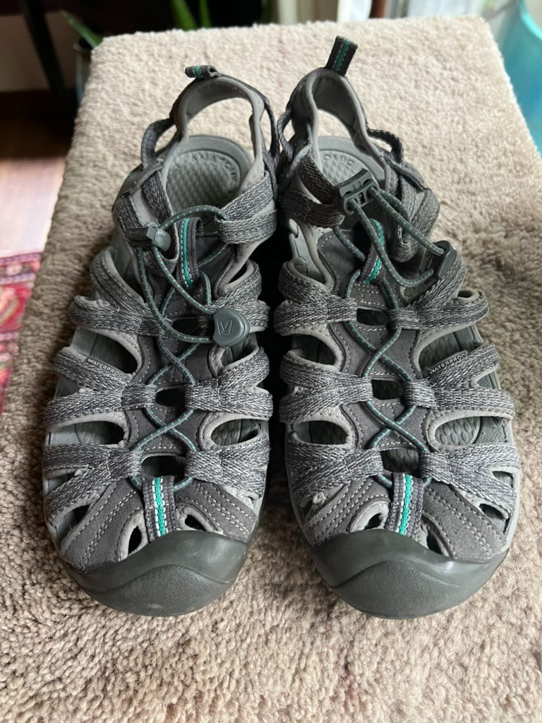 Keen sandali sportivi impermeabili scarpe donna taglia 10 5 grigio blu