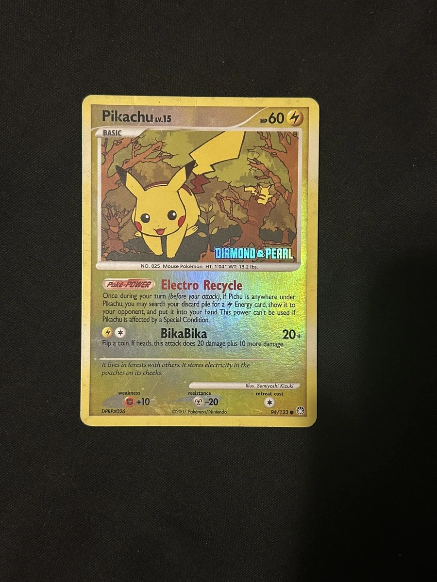 Pikachu Pokémon TCG Mysterious Treasures Individual Collectible