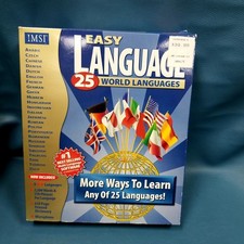 VTG Easy Language 25 World Languages CD Rom Windows 95 French German Greek 