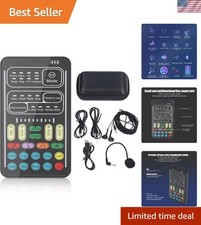 Mini Live Broadcast Voice Changer with 8 Voices/Sound Effects - Bluetooth Ready